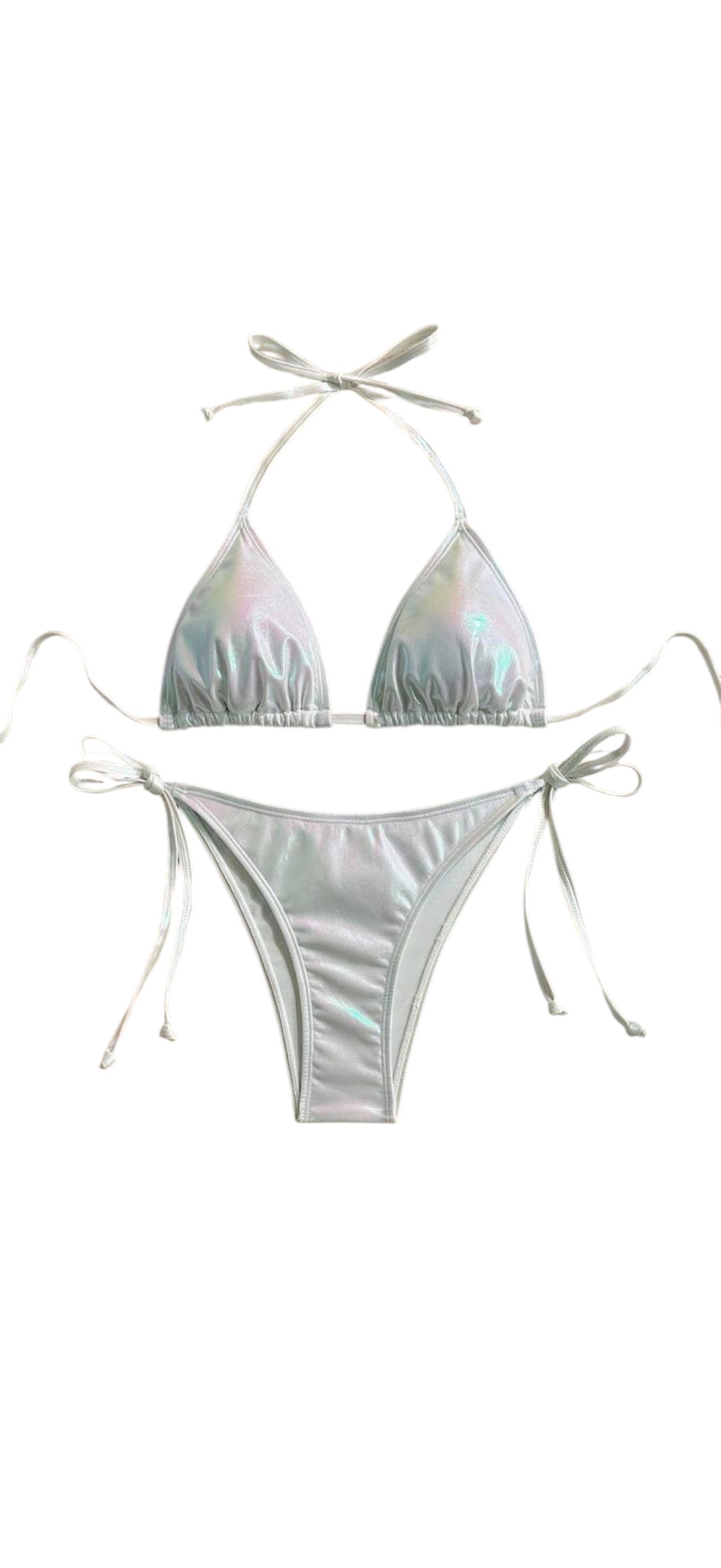 “Celestial Metallic Bikini Set”
