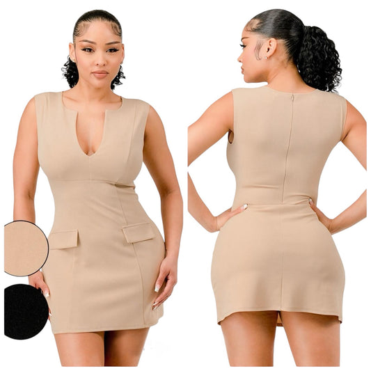 “Boss Babe Sleeveless Mini Dress”