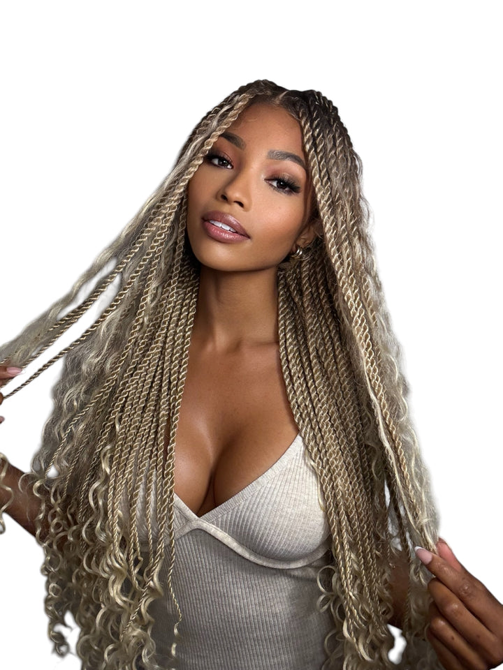 “Glue-less braided Wig”