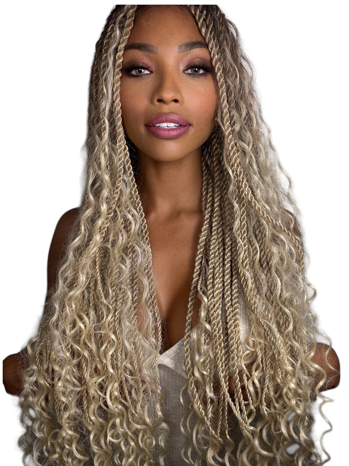 “Glue-less braided Wig”