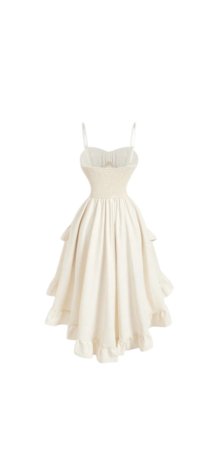“Ivory Belle Corset Dress”