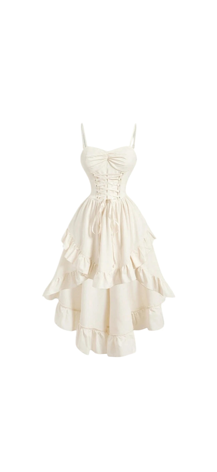 “Ivory Belle Corset Dress”
